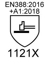 EN388:2016 +A1:2018 1121X