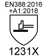 EN388:2016 +A1:2018 1231X