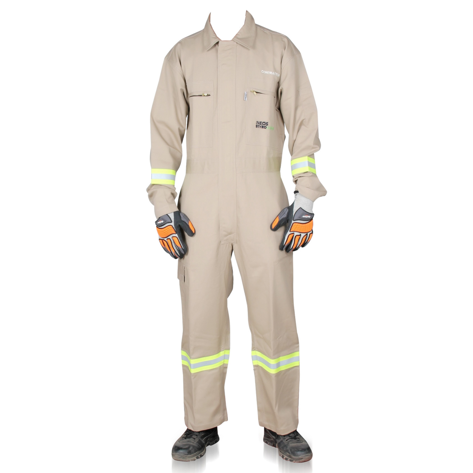 Kudos flash fire resistant coverall khaki colour