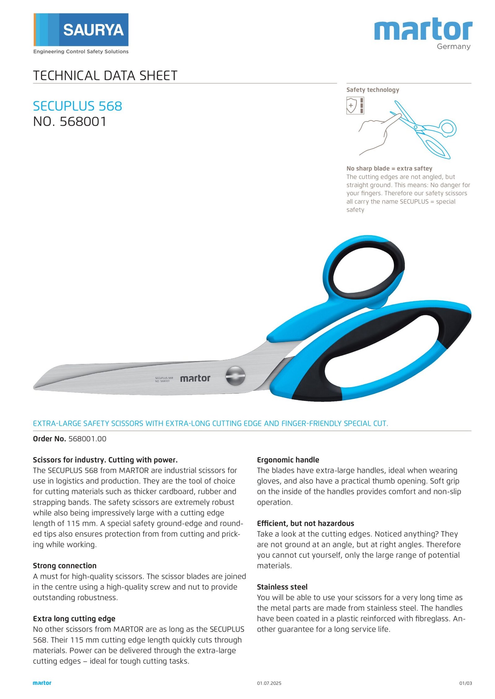 Resources Safety Scissor Secuplus 568 18