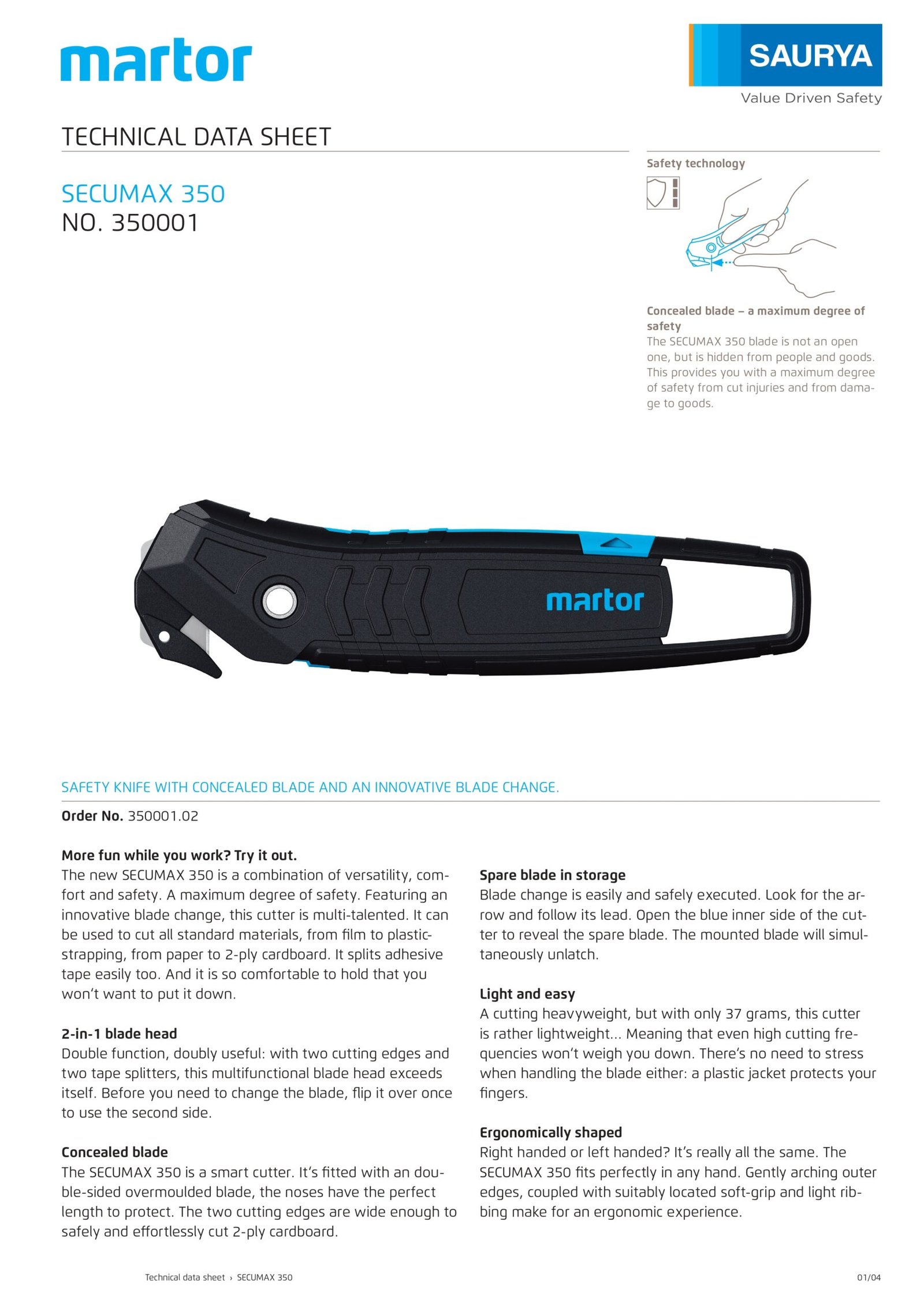 Resources Safety Cutter Secumax 350 2
