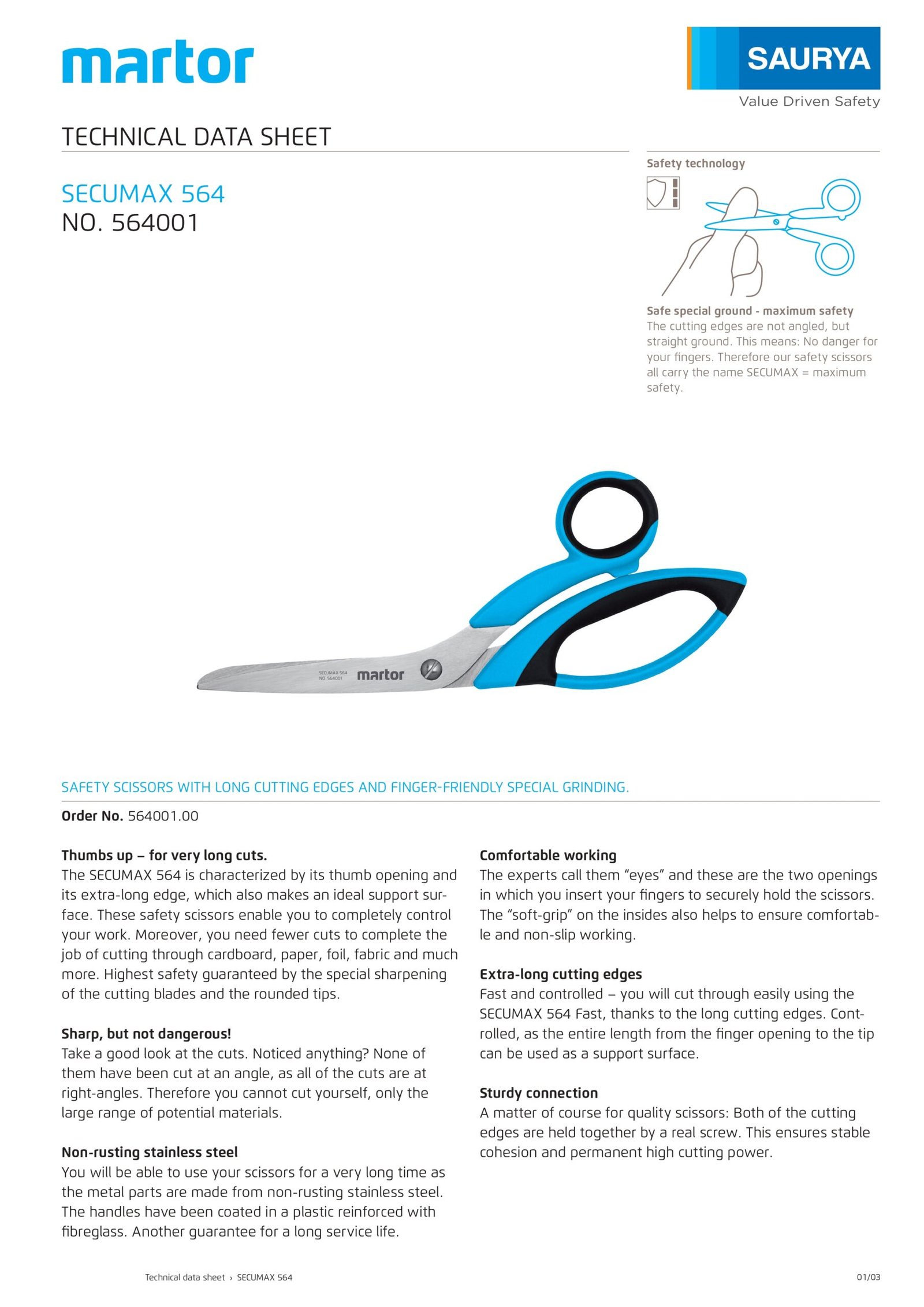 Resources Safety Scissors Secumax 564 18