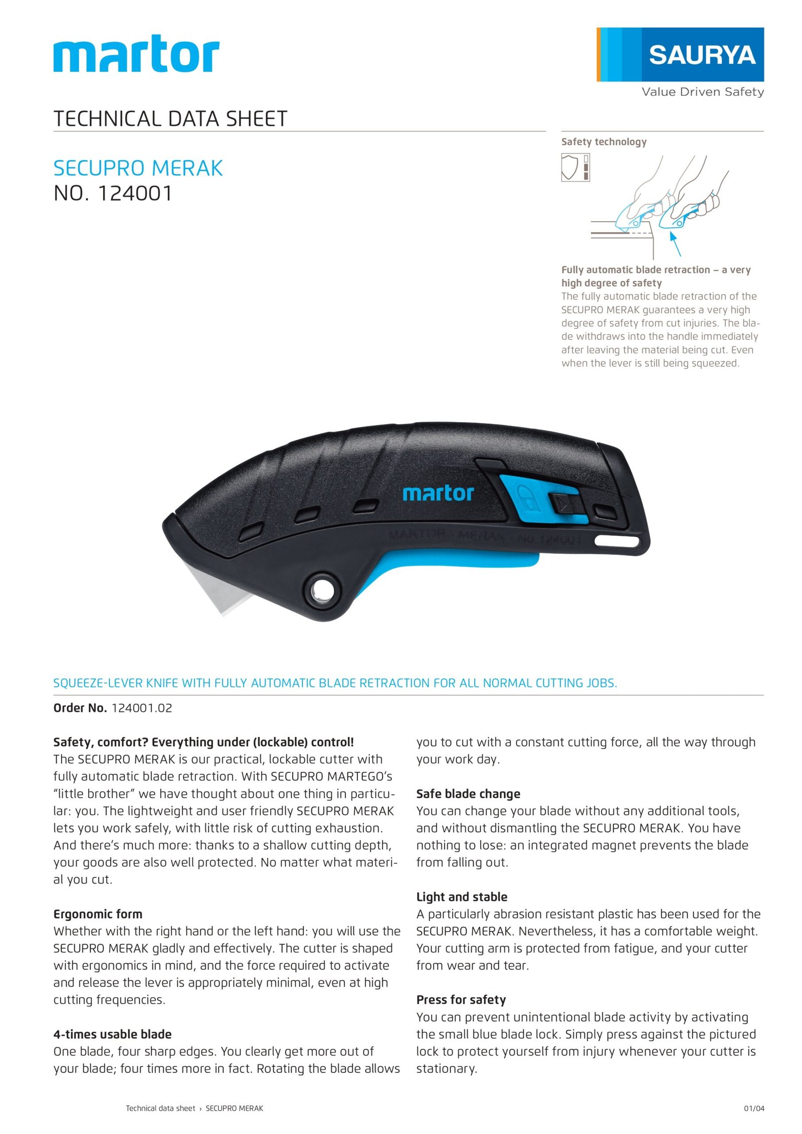 Resources Safety Cutter Secupro Merak 124 2