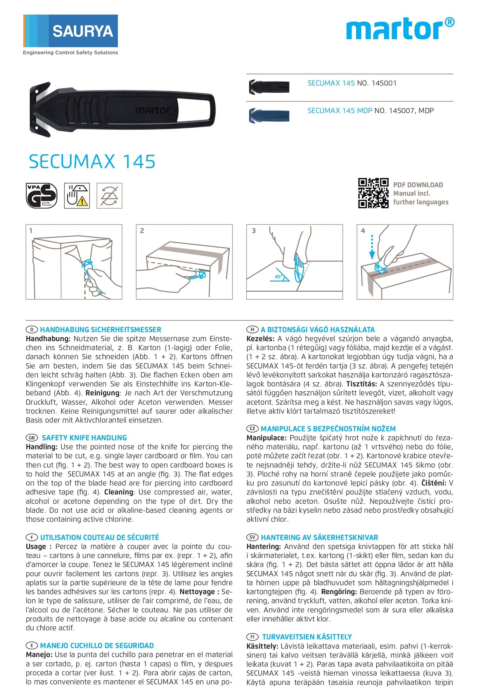Resources Safety Cutter Secumax 145 4