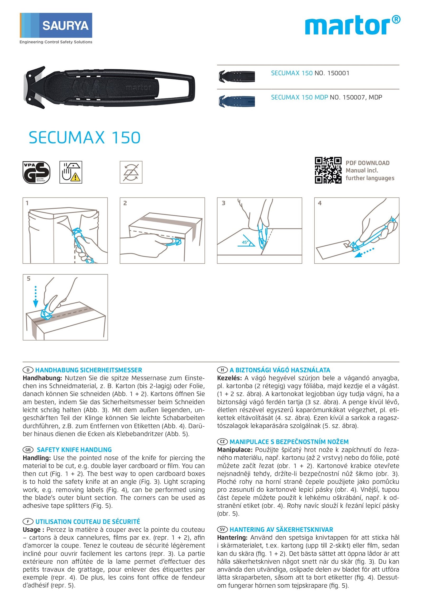 Resources Safety Cutter Secumax 150 4