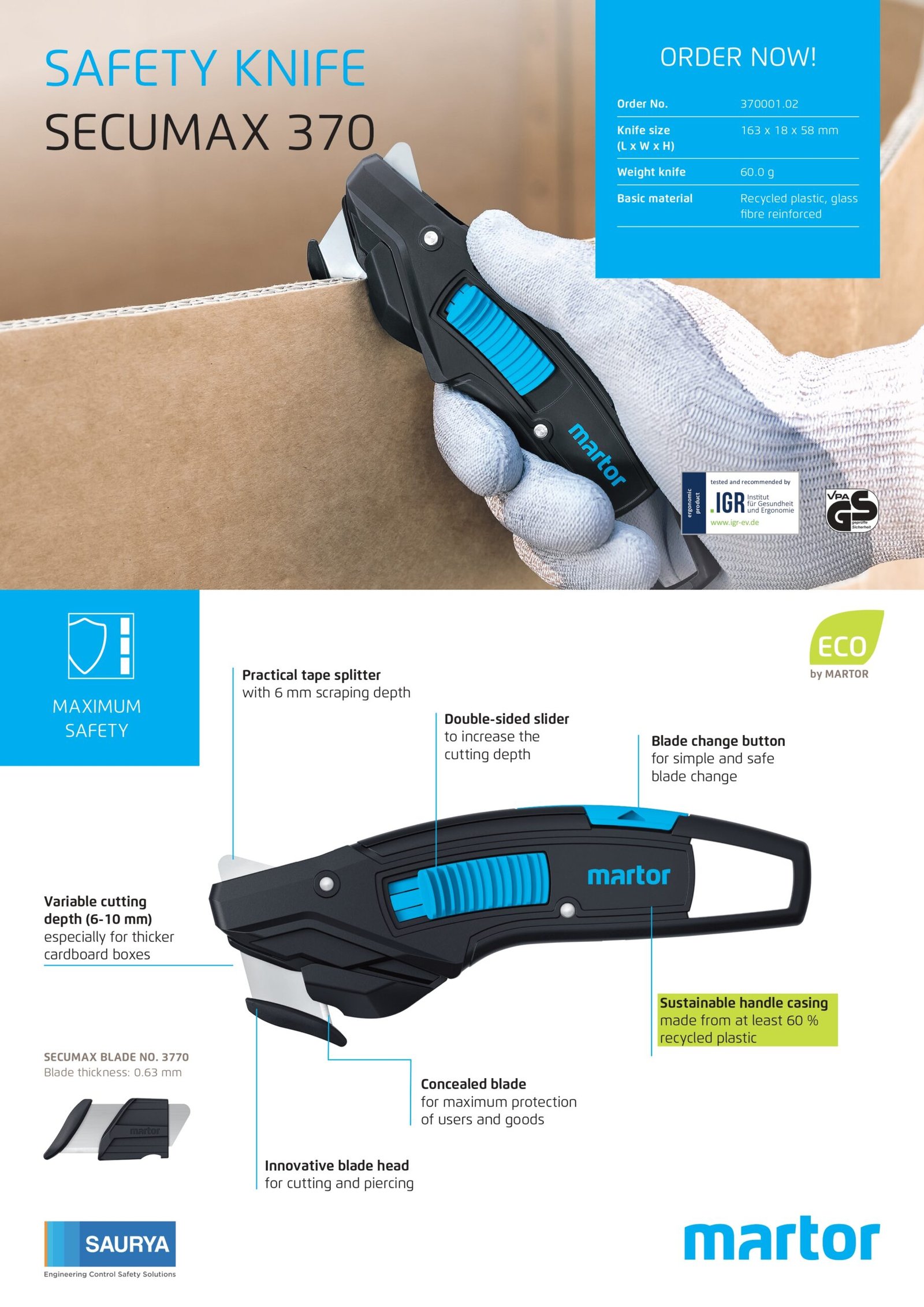 Resources Safety Cutter Secumax 370 4