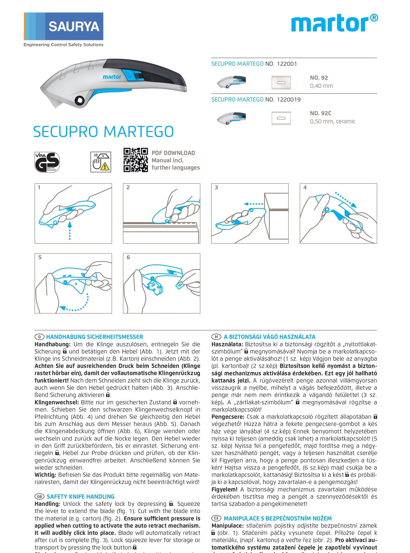 Resources Safety Cutter Secupro Martego 122 5