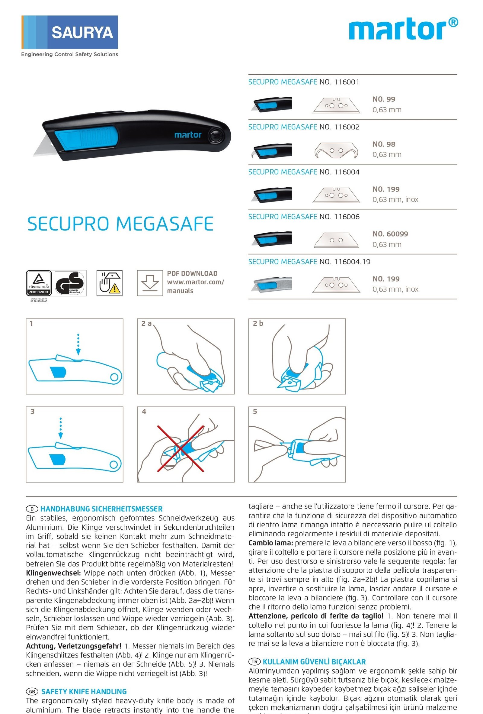 Resources Safety Cutter Secupro Megasafe 116 4