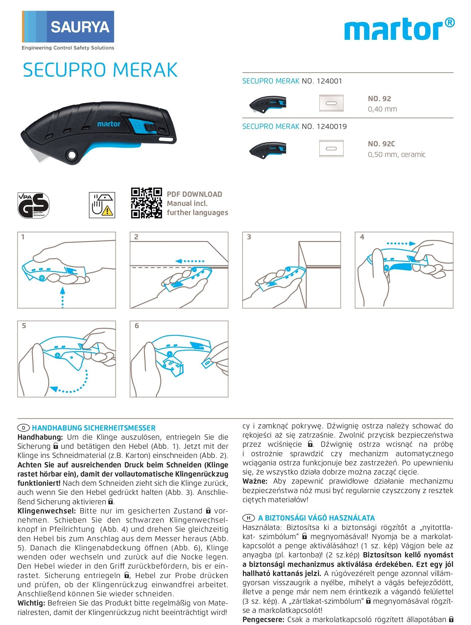 Resources Safety Cutter Secupro Merak 124 5