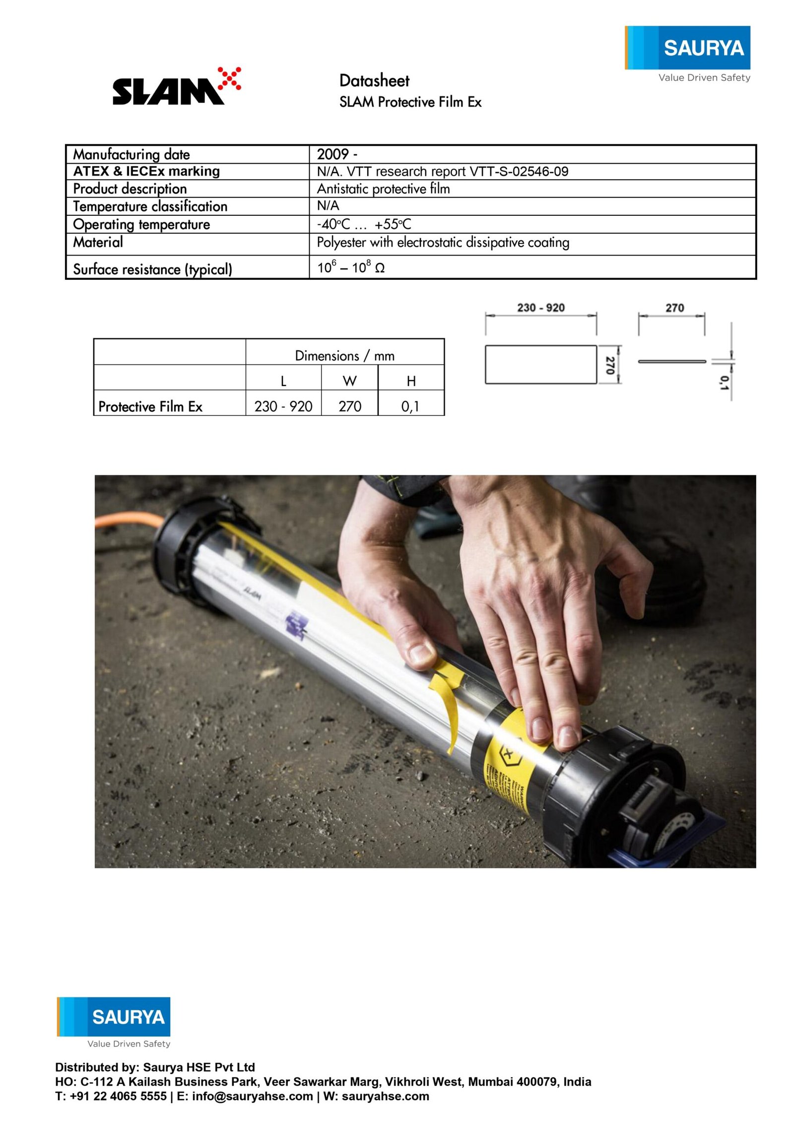 Resources SLAM® Protective Film 1