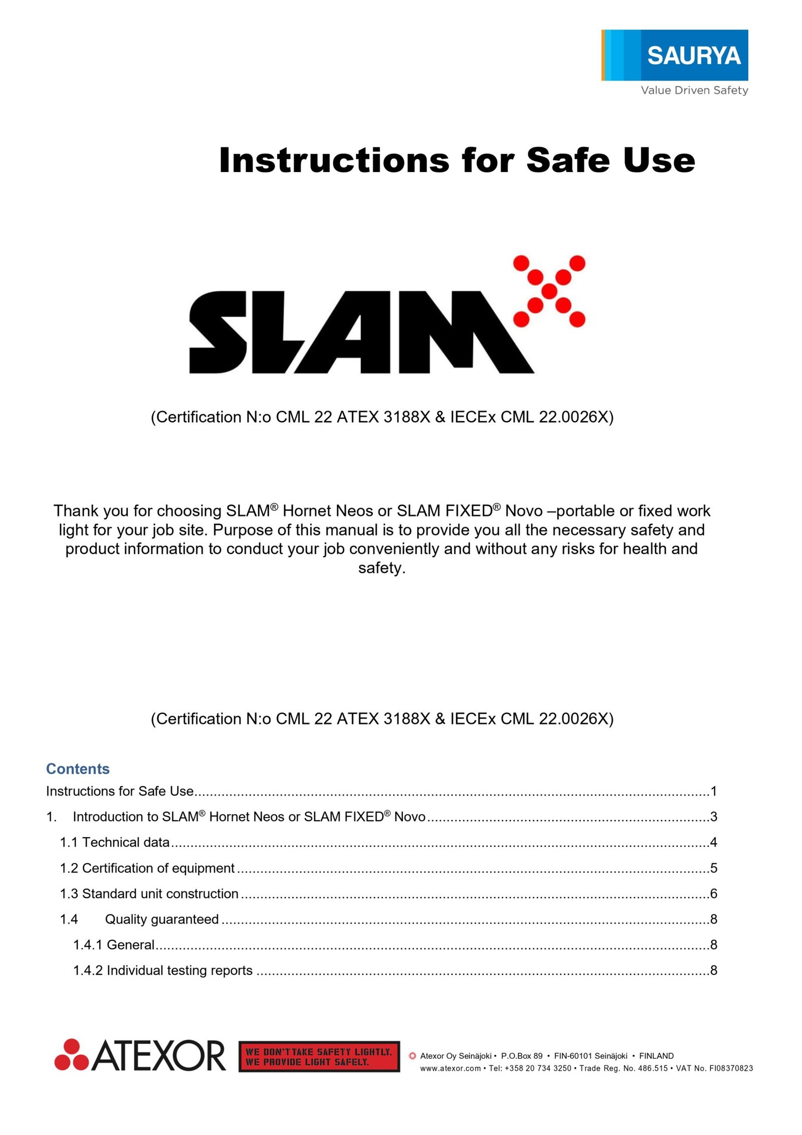 Resources SLAM® Hornet Neos EXIT 1LED 2