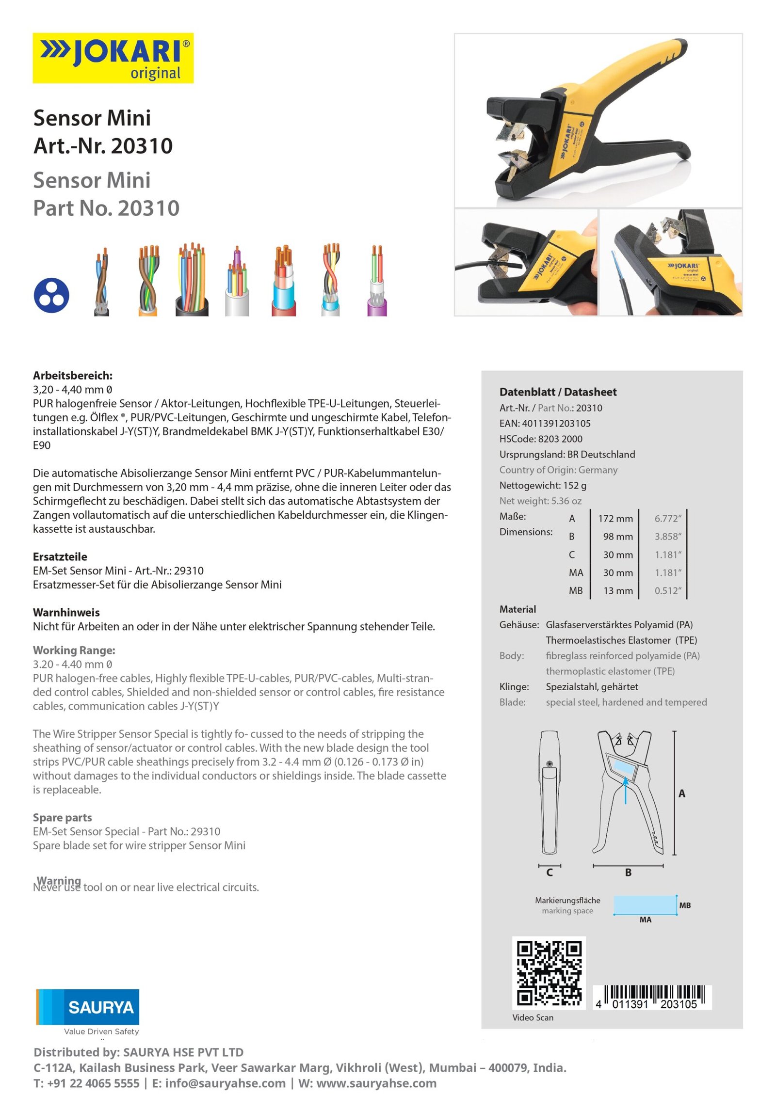 Resources Sensor Mini Model No 20310 2