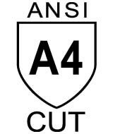 ANSI A4 Cut