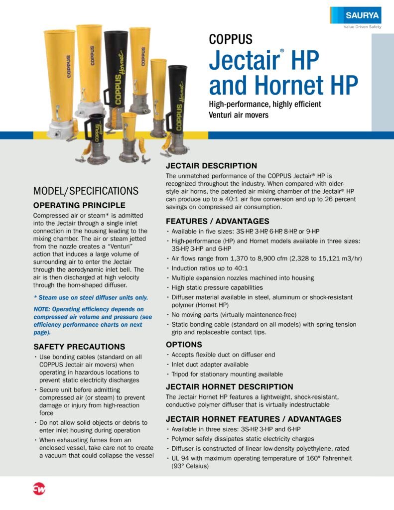 Resources Jectair HP & HP Ventilators Saurya Safety