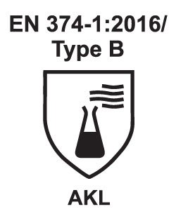 EN374-1: 2016 Type B-AKL