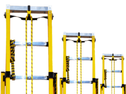 Extension Ladder with Fall Control System