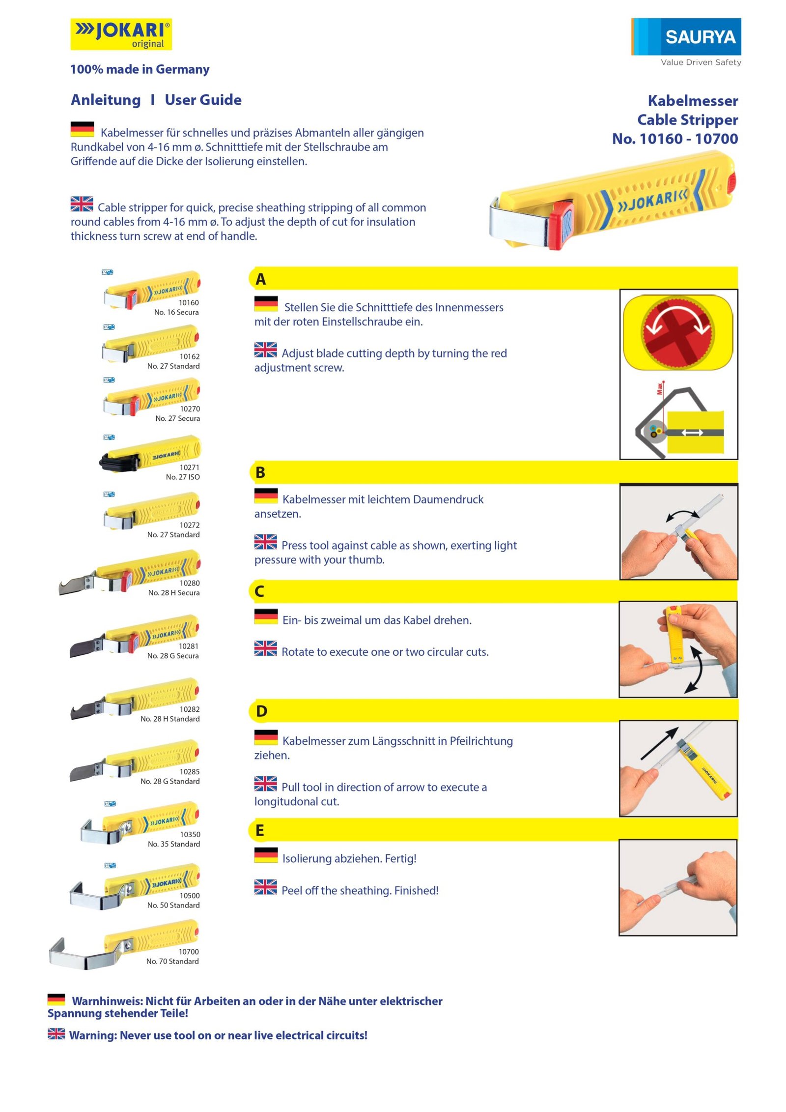 Resources Secura Model No 28G 1