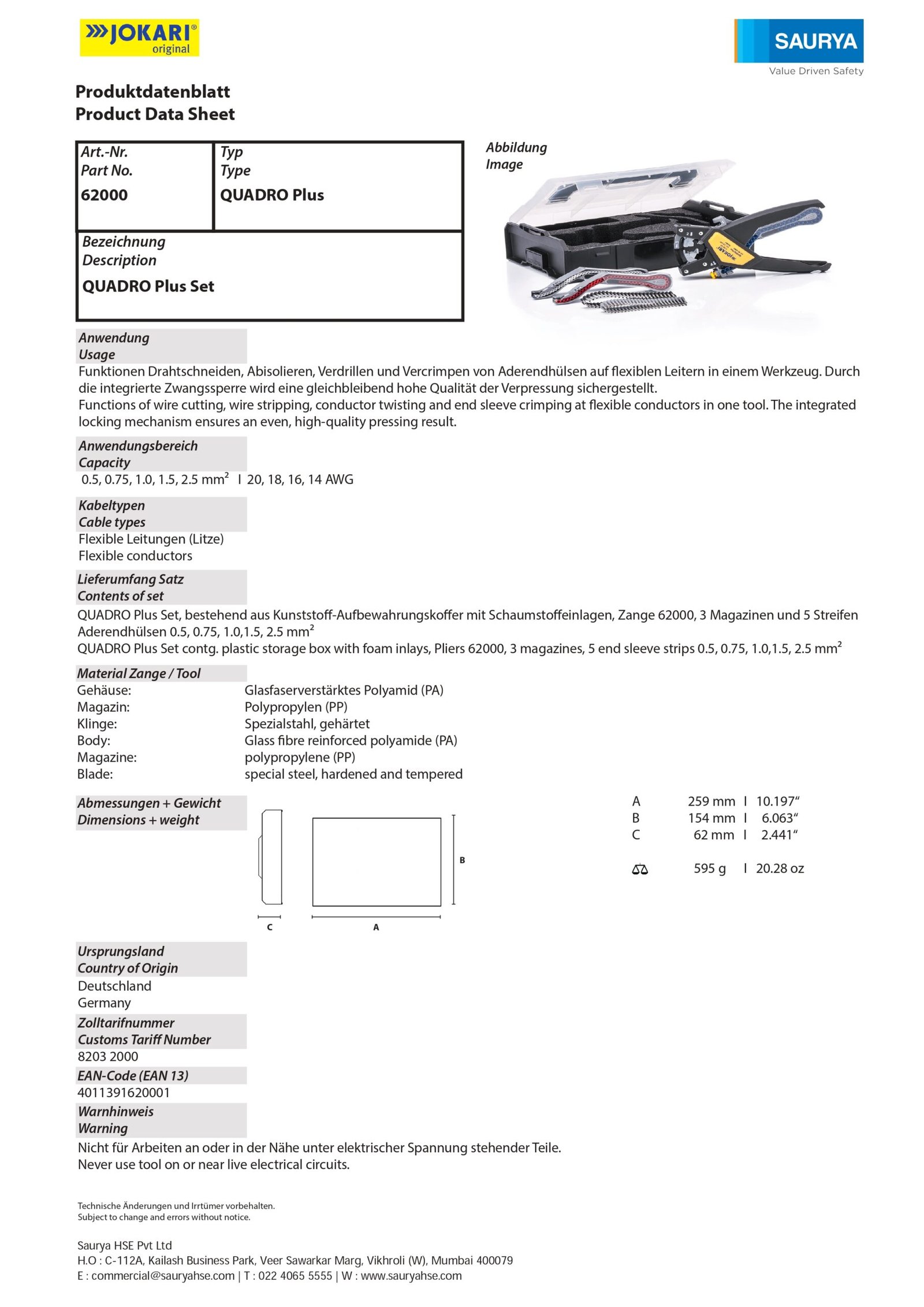 Resources Multi Talent Quadro Model No 62000 2