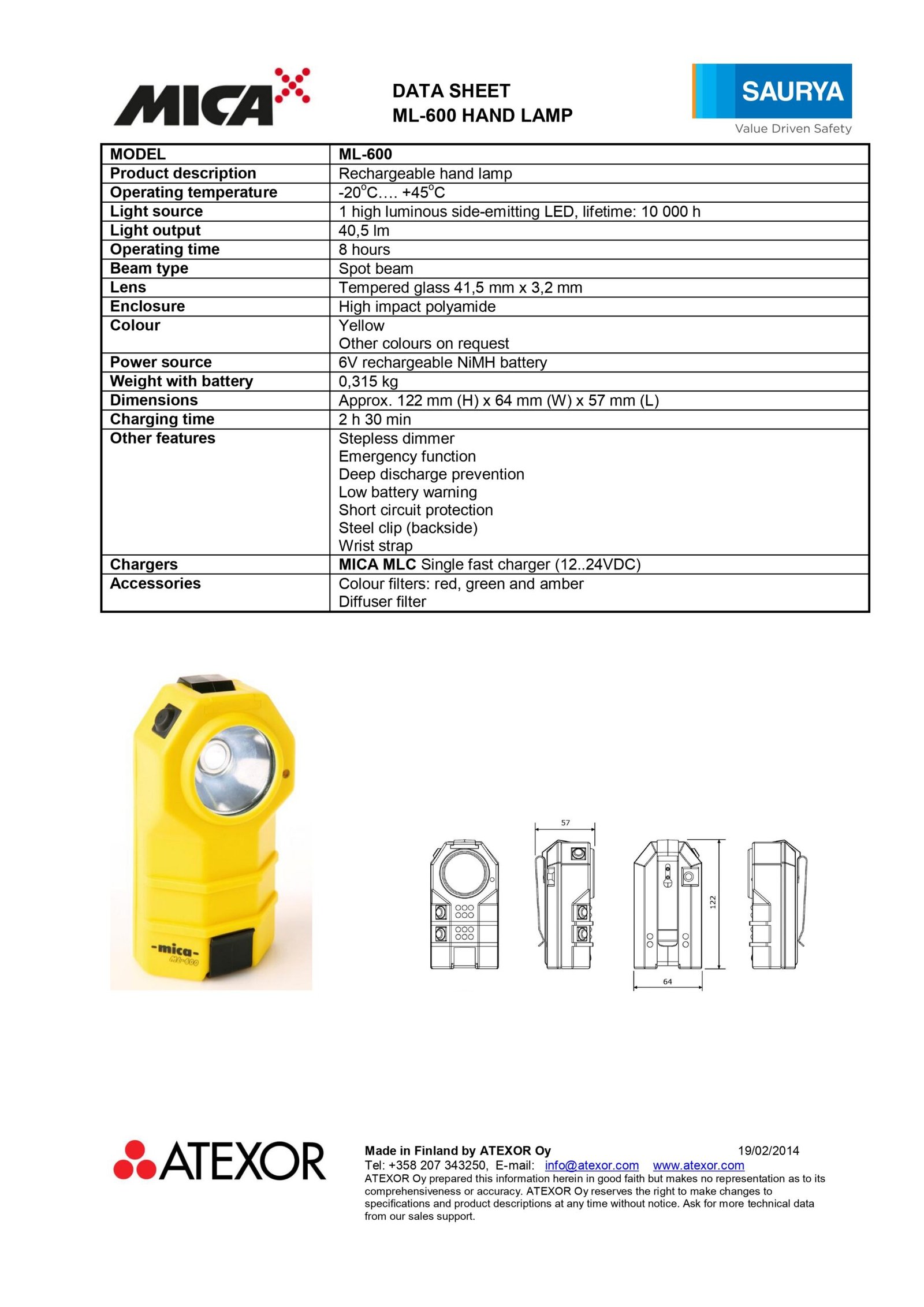 Resources MICA® ML-600 Hand Lamp 1