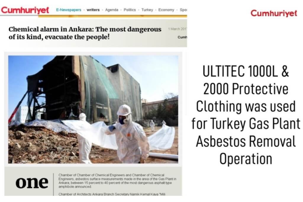 Turkey gas plant asbestos removal operation by ultitec